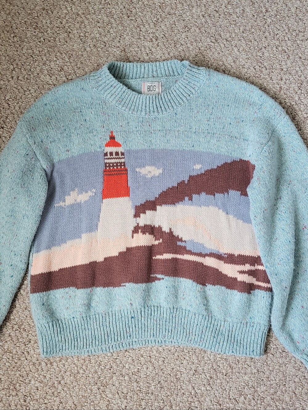 Anthropologie BDG Lighthouse Graphic Oversized Sweater - Picture 3 of 6